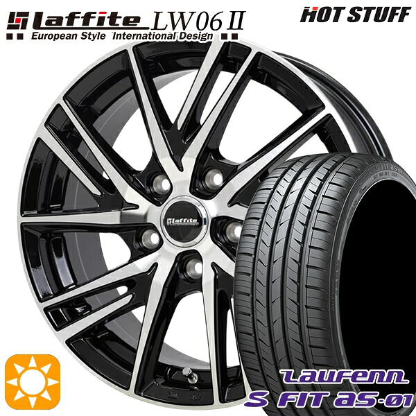 【取付対象】BP系レガシィアウトバック 215/55R17 94W ラウフェン S FIT aS-01 LH02 HotStuff ラフィット LW06-2 BK/P 17インチ 7.0J 5H100 サマータイヤホイールセット |トレッド新横浜師岡店