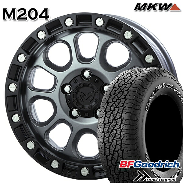 【取付対象】225/65R17 102T ORWL BFグッドリッチ トレールテレーン MKW M204 ドライグレー 17インチ 8.0J 5H114.3 サマータイヤホイールセット |トレッド新横浜師岡店