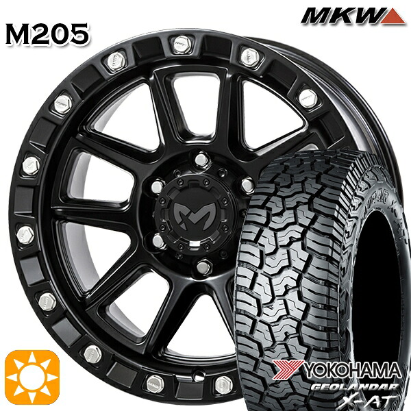 【取付対象】265/65R17 ヨコハマ ジオランダー X-AT G016 MKW MK-46 M/L+ ブラックキャット 17インチ 8.5J 6H139.7 サマータイヤホイールセット |トレッド新横浜師岡店
