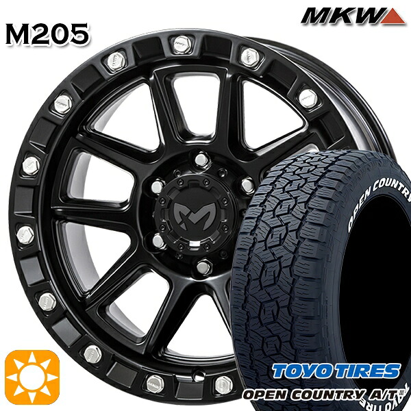 【取付対象】265/65R17 112H トーヨー オープンカントリーA/T3 ホワイトレター MKW MK-46 M/L+ ブラックキャット 17インチ 8.5J 6H139.7 サマータイヤホイールセット ｜トレッド新横浜師岡店 142,350円