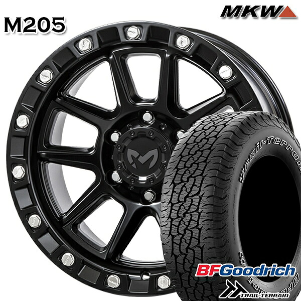 【取付対象】265/65R17 112T ORWL BFグッドリッチ トレールテレーン MKW MK-46 M/L+ ブラックキャット 17インチ 8.5J 6H139.7 サマータイヤホイールセット