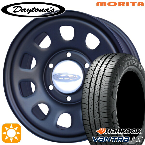 【取付対象】キャラバン専用 195/80R15 107/105R ハンコック Vantra LT RA18 MRT DAYTONA'S G2 デイトナズ マットブラック 15インチ 6.0J 6H139.7+45 サマータイヤホイールセット ｜トレッド新横浜師岡店