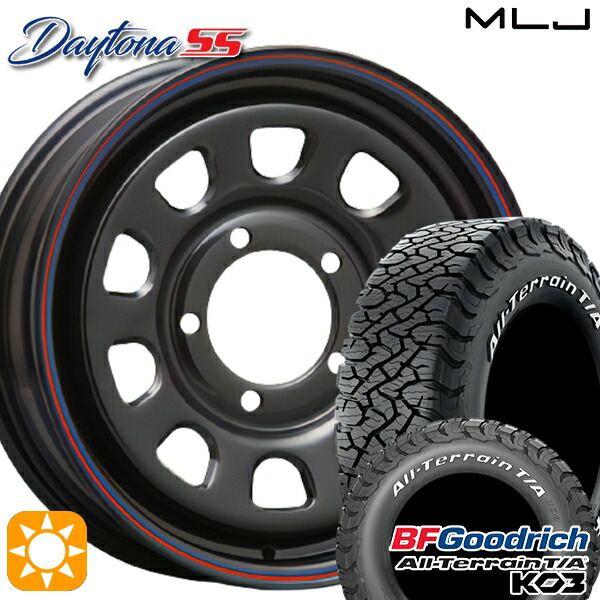 【取付対象】235/70R16 110/107S RWL BFグッドリッチ オールテレーン T/A KO3 MLJ デイトナ SS ブラック 16インチ 6.0J 5H139.7 サマータイヤホイールセット
