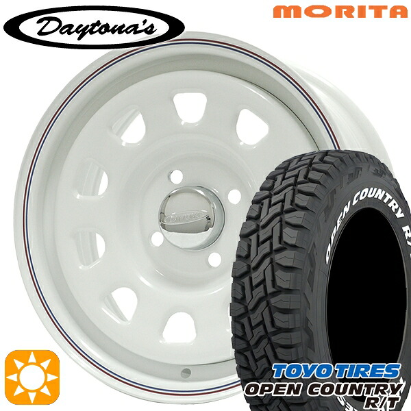 【取付対象】プロボックス 165/80R14 97/95N LT トーヨー オープンカントリー R/T ホワイトレター MRT DAYTONA'S デイトナズ ホワイト 14インチ 6.0J 4H100 サマータイヤホイールセット ｜トレッド新横浜師岡店 50,220円
