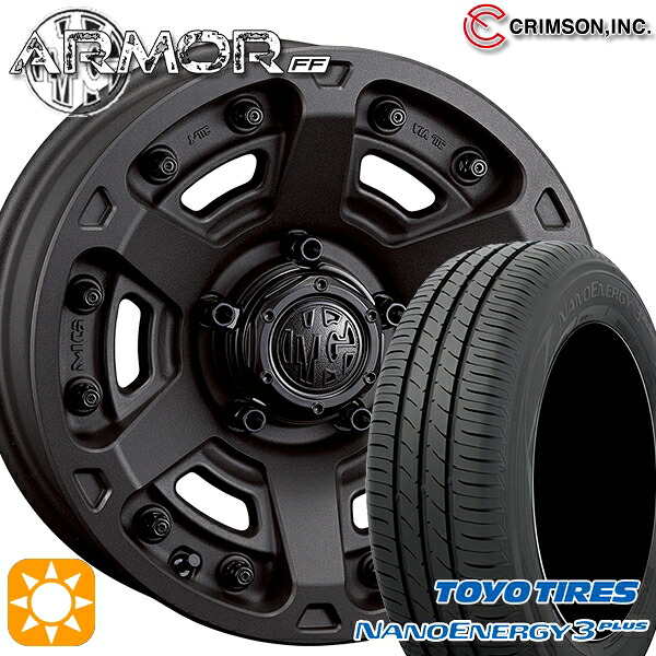 【取付対象】215/60R16 95H トーヨー ナノエナジー3プラス クリムソン MGアーマー SB 16インチ 7.0J 5H114.3 サマータイヤホイールセット |トレッド新横浜師岡店