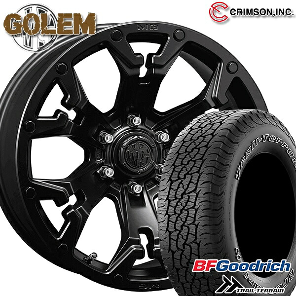 【取付対象】265/65R17 112T ORWL BFグッドリッチ トレールテレーン クリムソン MG ゴーレム マットブラック 17インチ 8.0J 6H139.7 サマータイヤホイールセット ｜トレッド新横浜師岡店