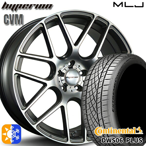 C-HR カローラクロス 225/45R19 92Y コンチネンタル DWS06+ SUV MLJ ハイペリオン CVM ダイヤカット/アッシュグレー 19インチ 8.5J 5H114.3 オールシーズンタイヤホイールセット ｜トレッド新横浜師岡店