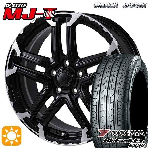 【取付対象】215/45R18 93W ヨコハマ ブルーアース ES32 モンツァ JPスタイル MJ-T MJトレイル 18インチ 7.5J 5H114.3 サマータイヤホイールセット |トレッド新横浜師岡店