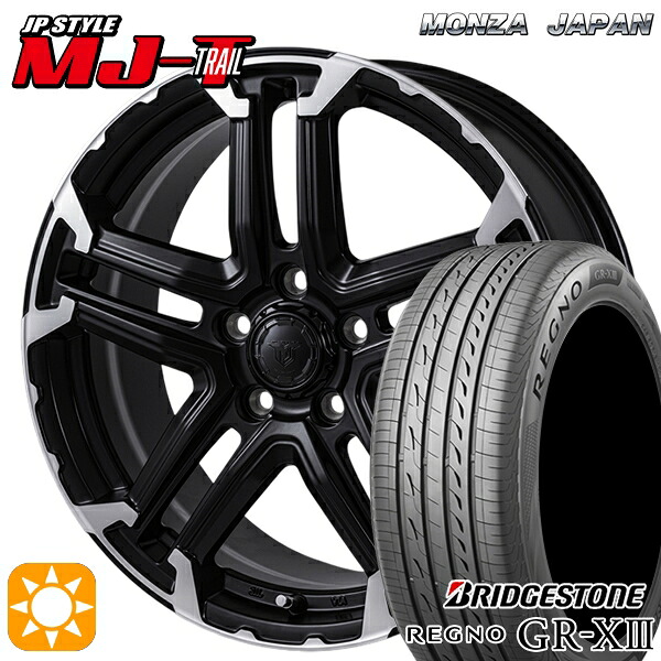 【取付対象】225/45R18 95W XL ブリヂストン レグノ GRX3 モンツァ JPスタイル MJ-T MJトレイル 18インチ 7.5J 5H114.3 サマータイヤホイールセット |トレッド新横浜師岡店