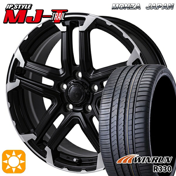 【取付対象】ジェイド アクセラ 225/40R18 92W XL ウィンラン R330 モンツァ JPスタイル MJ-T MJトレイル 18インチ 7.5J 5H114.3 サマータイヤホイールセット |トレッド新横浜師岡店