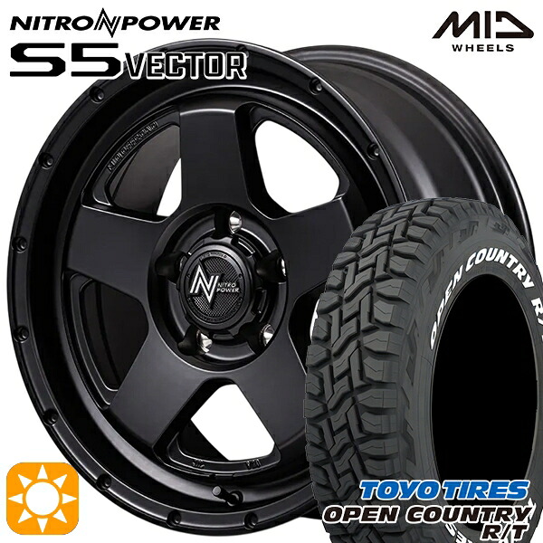 【取付対象】デリカD5 235/70R16 106Q トーヨー オープンカントリー R/T ホワイトレター MID ナイトロパワー S5ベクター BBK 16インチ 7.0J 5H114.3 サマータイヤホイールセット |トレッド新横浜師岡店