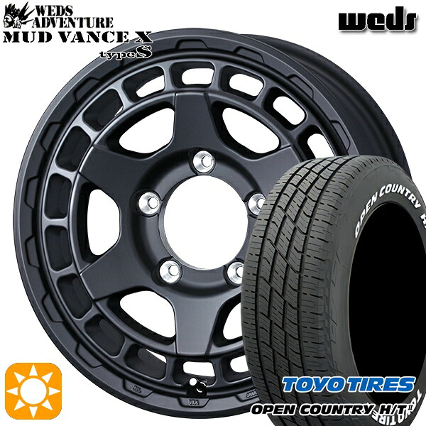 【取付対象】215/70R16 100H トーヨー オープンカントリー H/T2 WL Weds マッドヴァンス X タイプS フルマットブラック 16インチ 6.0J 5H139.7 サマータイヤホイールセット ｜トレッド新横浜師岡店