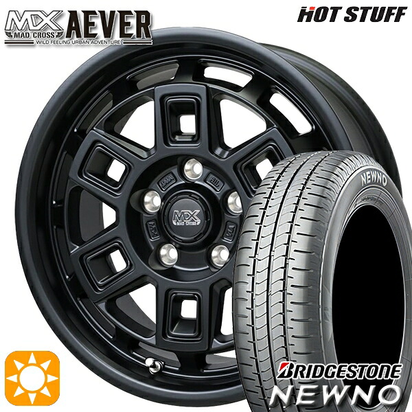 【取付対象】ヤリスクロス 205/65R16 95H ブリヂストン ニューノ ホットスタッフ マッドクロスアイヴァー MTBK 16インチ 7.0J 5H114.3+38 サマータイヤホイールセット