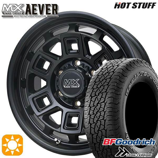 【取付対象】プラド ハイラックス 265/65R17 112T ORWL BFグッドリッチ トレールテレーン ホットスタッフ マッドクロスアイヴァー MTBK 17インチ 8.0J 6H139.7+20 サマータイヤホイールセット ｜トレッド新横浜師岡店