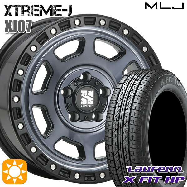 【取付対象】225/65R17 102H ラウフェン X FIT HP LA41 MLJ エクストリームJ XJ07 グロスブラック マシンインディゴ 17インチ 8.0J 5H114.3 サマータイヤホイールセット ｜トレッド新横浜師岡店