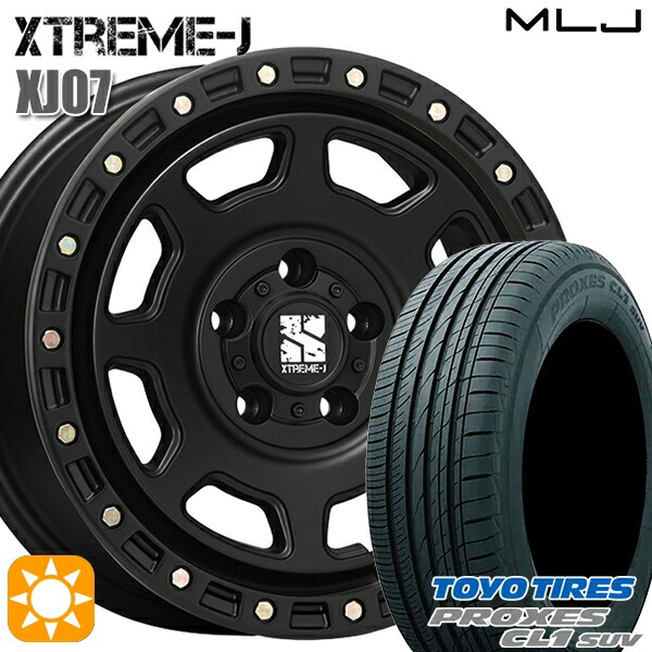 【取付対象】225/55R18 98V トーヨー プロクセス CL1 SUV MLJ エクストリームJ XJ07 SB 18インチ 8.0J 5H114.3+40 サマータイヤホイールセット