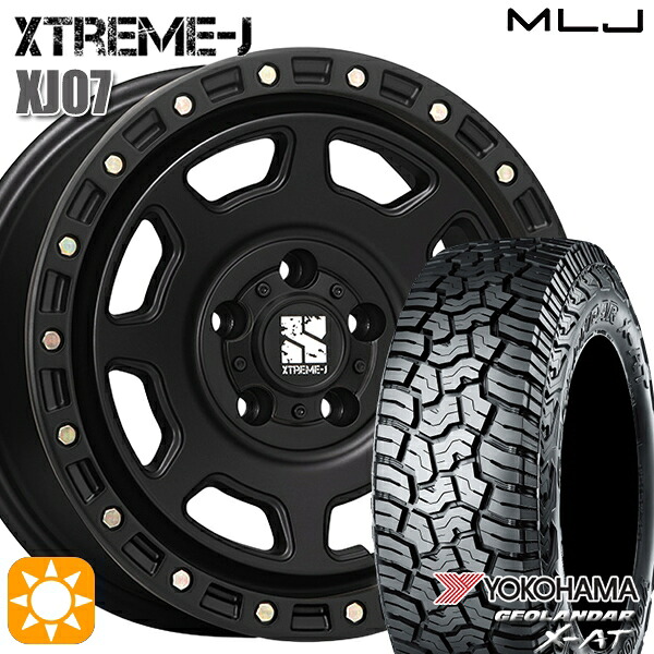 【取付対象】デリカD5 LT215/70R16 100/97Q ヨコハマ ジオランダー X-AT G016 MLJ エクストリームJ XJ07 サテンブラック 16インチ 7.0J 5H114.3 サマータイヤホイールセット ｜トレッド新横浜師岡店 102,960円