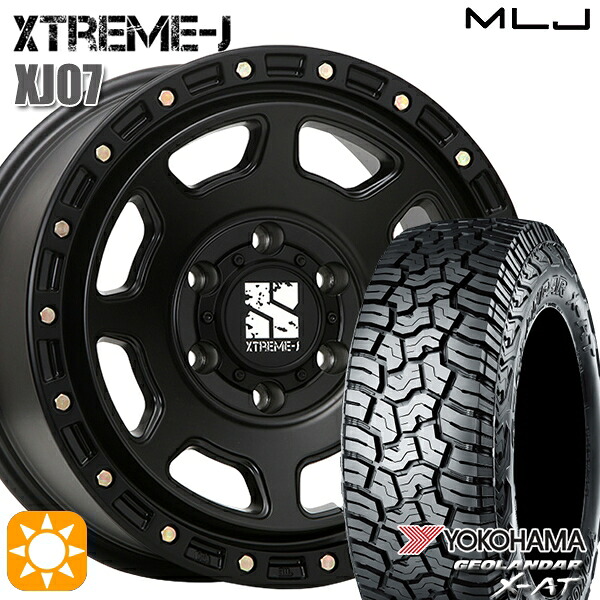 【取付対象】ランクル300 285/60R18 122/119Q ヨコハマ ジオランダー X-AT G016 MLJ エクストリームJ XJ07 SB 18インチ 8.0J 6H139.7+50 サマータイヤホイールセット