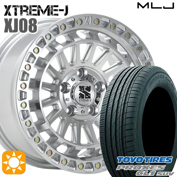 【取付対象】C-HR カローラクロス 225/50R18 95W トーヨー プロクセス CL1 SUV MLJ エクストリームJ XJ08 グロスマシンド 18インチ 8.0J 5H114.3 +40 サマータイヤホイールセット ｜トレッド新横浜師岡店