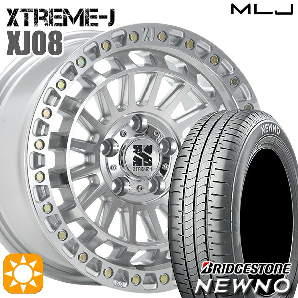 【取付対象】エスティマ ヤリスクロス 215/60R16 95H ブリヂストン ニューノ MLJ エクストリームJ XJ08 グロスマシンド 16インチ 7.0J 5H114.3 サマータイヤホイールセット |トレッド新横浜師岡店