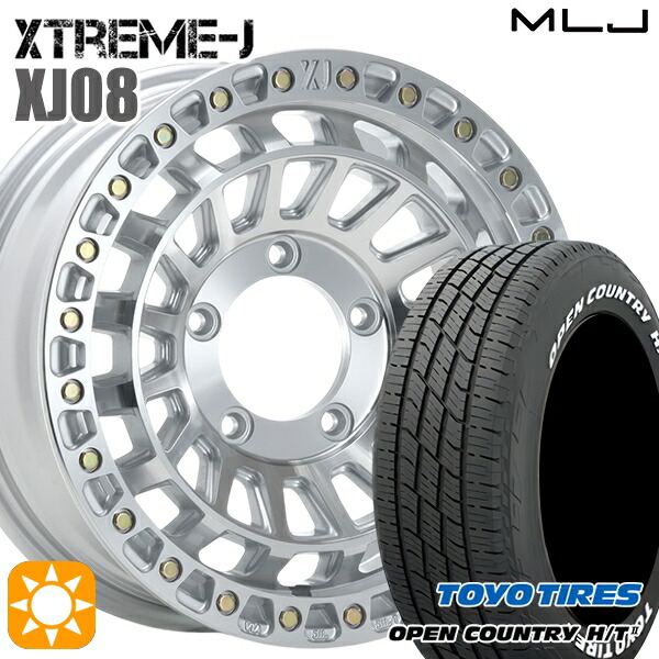 【取付対象】ジムニー 215/70R16 100H トーヨー オープンカントリー H/T2 WL MLJ エクストリームJ XJ08 グロスマシンド 16インチ 5.5J 5H139.7+20 サマータイヤホイールセット