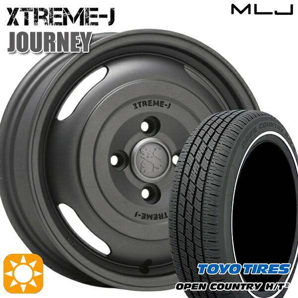 【取付対象】155/65R14 75H トーヨー オープンカントリー H/T2 WR MLJ エクストリームJ ジャーニー ガンブラック 14インチ 4.5J 4H100 サマータイヤホイールセット |トレッド新横浜師岡店
