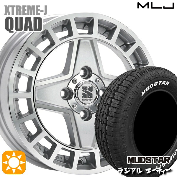 【取付対象】ハスラー ソリオ 165/60R15 77S マッドスター ラジアル A/T ホワイトレター MLJ エクストリームJ QUAD GM 15インチ 4.5J 4H100+45 サマータイヤホイールセット ｜トレッド新横浜師岡店