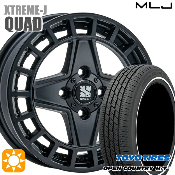 【取付対象】155/65R14 75H トーヨー オープンカントリー H/T2 WR MLJ エクストリームJ QUAD SB 14インチ 4.5J 4H100+45 サマータイヤホイールセット