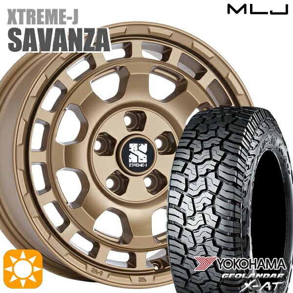 【取付対象】デリカD5 215/70R16 100/97Q ヨコハマ ジオランダー X-AT G016 MLJ エクストリームJ SAVANZA BR 16インチ 7.0J 5H114.3+35 サマータイヤホイールセット ｜トレッド新横浜師岡店