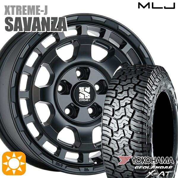 【取付対象】デリカD5 215/70R16 100/97Q ヨコハマ ジオランダー X-AT G016 MLJ エクストリームJ SAVANZA SB 16インチ 7.0J 5H114.3+35 サマータイヤホイールセット |トレッド新横浜師岡店