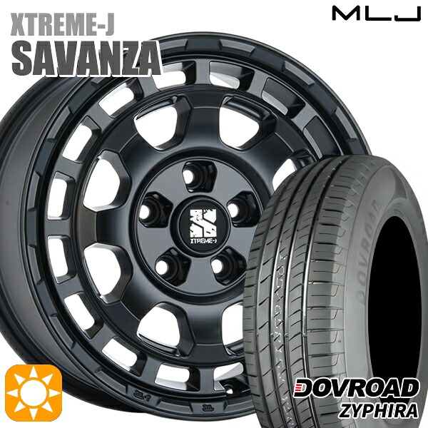 【取付対象】215/65R16 98H DOVROAD ザイファイラ MLJ エクストリームJ SAVANZA SB 16インチ 7.0J 5H114.3+35 サマータイヤホイールセット