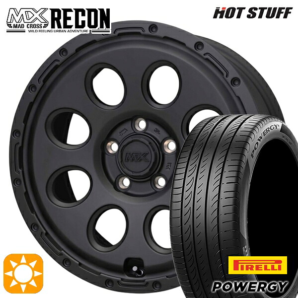 【取付対象】C-HR カローラクロス 215/60R17 96V ピレリ パワジー ホットスタッフ マッドクロス リーコン MBK 17インチ 7.5J 5H114.3 +38 サマータイヤホイールセット ｜トレッド新横浜師岡店