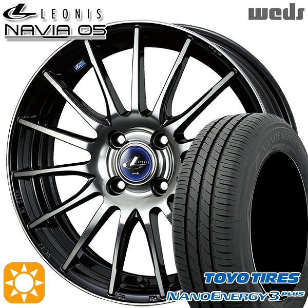 【取付対象】205/60R16 92H トーヨー ナノエナジー3プラス Weds ウェッズ レオニス ナヴィア05 BPB (ブラック ミラーカット ブラッククリアー) 16インチ 6.0J 4H100 サマータイヤホイールセット ｜トレッド新横浜師岡店 83,270円