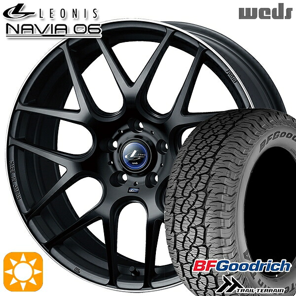 【取付対象】235/60R18 107H XL RBL BFグッドリッチ トレールテレーン Weds ウェッズ レオニス ナヴィア06 MBP (マットブラックリムポリッシュ) 18インチ 7.0J 5H114.3 サマータイヤホイールセット ｜トレッド新横浜師岡店