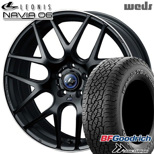 【取付対象】225/65R17 102T ORWL BFグッドリッチ トレールテレーン Weds ウェッズ レオニス ナヴィア06 MBP (マットブラックリムポリッシュ) 17インチ 7.0J 5H114.3 サマータイヤホイールセット |トレッド新横浜師岡店