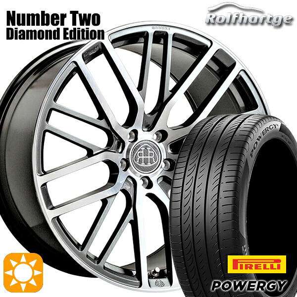 【取付対象】ベンツ Aクラス/CLA 225/45R18 95W XL ピレリ パワジー ロルフハルトゲ Number TWO ダイアモンドエディション 18インチ 8.5J 5H112 サマータイヤホイールセット