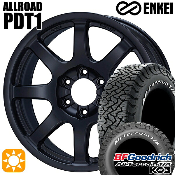 【取付対象】265/65R18 117/114S RWL BFグッドリッチ オールテレーン T/A KO3 ENKEI オールロード PDT1 マットブラック 18インチ 8.5J 6H139.7 +52 サマータイヤホイールセット ｜トレッド新横浜師岡店