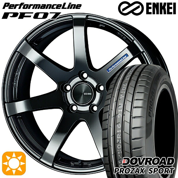 【取付対象】225/35R19 88Y XL DOVROAD プロザックススポーツ ENKEI エンケイ パフォーマンスライン PF07 SBK 19インチ 8.0J 5H114.3 サマータイヤホイールセット |トレッド新横浜師岡店