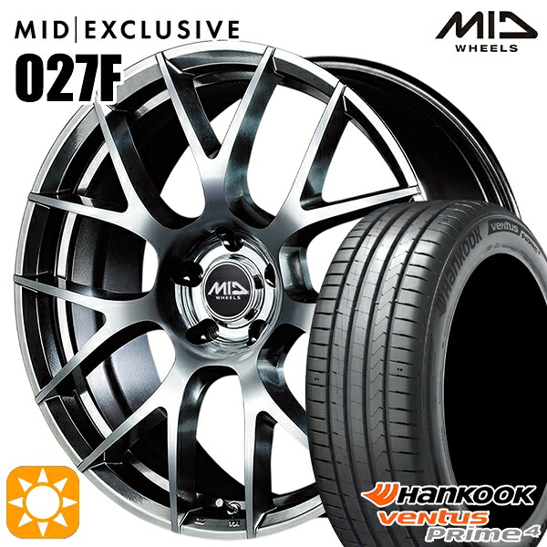 【取付対象】215/60R17 96V ハンコック veNtus PRime4 K135A MID RMP 027F ハイパーメタルコート/ミラーカット 17インチ 7.0J 5H114.3 サマータイヤホイールセット