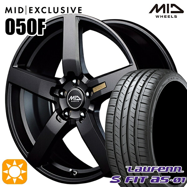 【取付対象】プリウス カローラツーリング 215/45R17 91W XL ラウフェン S FIT aS-01 LH02 MID RMP 050F セミグロスガンメタ 17インチ 7.0J 5H100 サマータイヤホイールセット