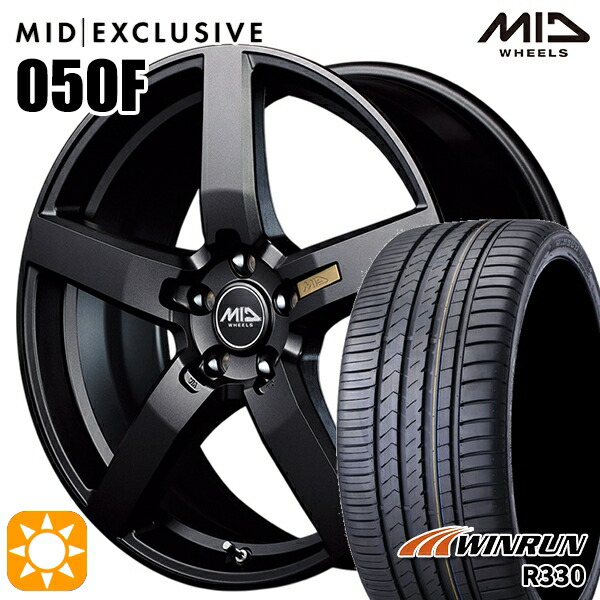 【取付対象】BP系レガシィアウトバック 215/55R17 98W XL ウィンラン R330 MID RMP 050F セミグロスガンメタ 17インチ 7.0J 5H100 サマータイヤホイールセット