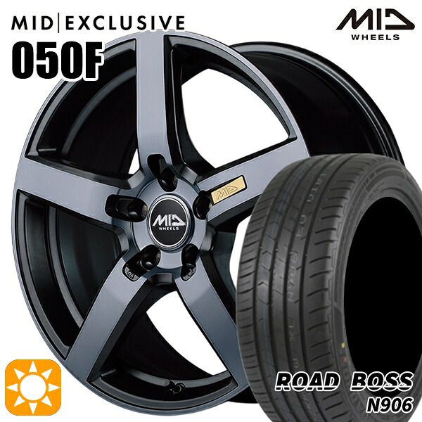 【取付対象】245/40R20 99W XL ロードボス N906 MID RMP 050F ガンメタDC/マットスモーククリア 20インチ 8.5J 5H114.3 サマータイヤホイールセット