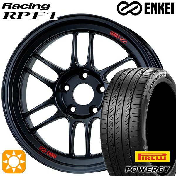 【取付対象】225/45R18 95W XL ピレリ パワジー ENKEI エンケイレーシング RPF1 マットブラック 18インチ 7.5J 5H114.3 サマータイヤホイールセット ｜トレッド新横浜師岡店 117,290円