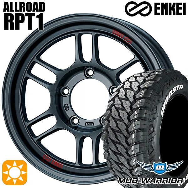 【取付対象】235/70R16 104/101Q LT RWL モンスタ マッドウォーリアー ENKEI エンケイ オールロード RPT1 マットダークガンメタリック 16インチ 6.0J 5H139.7 サマータイヤホイールセット ｜トレッド新横浜師岡店 105,100円