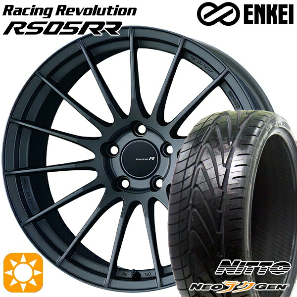 【取付対象】245/30R20 90W XL ニットー NEOテクGEN ENKEI レーシングレボリューションRS05RR マットダークガンメタリック 20インチ 8.5J 5H114.3 サマータイヤホイールセット |トレッド新横浜師岡店