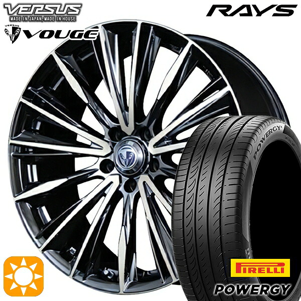 【取付対象】225/40R19 93W XL ピレリ パワジー RAYS ベルサス ストラテージア ヴォウジェ DR 19インチ 8.0J 5H114.3 サマータイヤホイールセット ｜トレッド新横浜師岡店