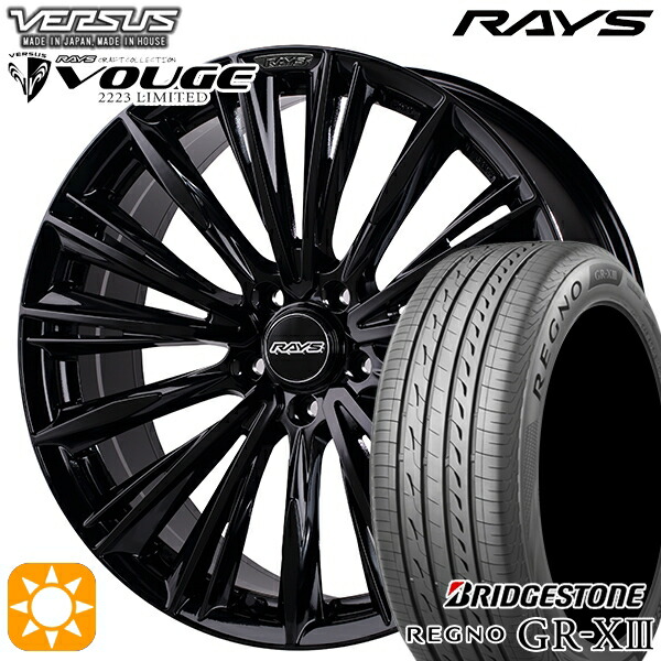 【取付対象】マークX スカイライン 225/45R18 95W XL ブリヂストン レグノ GR-X3 RAYS ベルサス ストラテージア ヴォウジェ GX 18インチ 7.0J 5H114.3 サマータイヤホイールセット