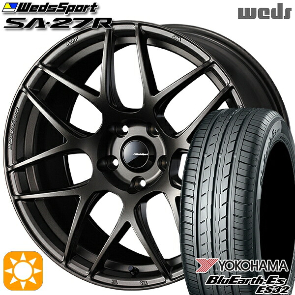 【取付対象】225/60R17 99H ヨコハマ ブルーアース ES32 Weds ウェッズスポーツ SA27R EJ-BRONZE（EJプロンズ） 17インチ 7.0J 5H114.3 サマータイヤホイールセット ｜トレッド新横浜師岡店