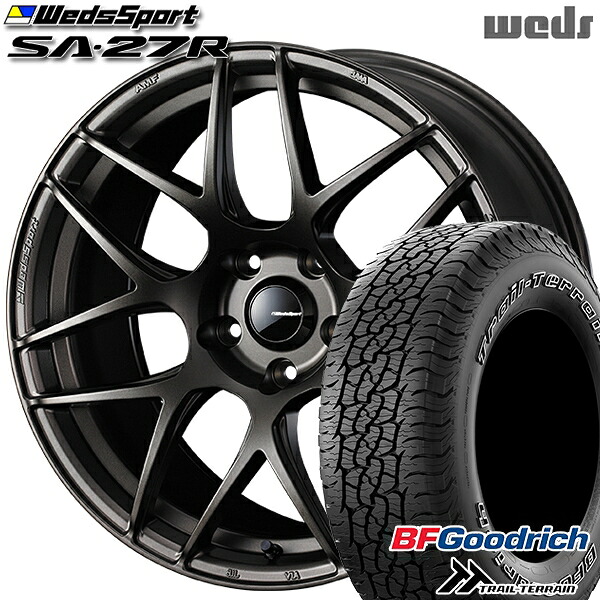【取付対象】225/65R17 102T ORWL BFグッドリッチ トレールテレーン Weds ウェッズスポーツ SA27R EJ-BRONZE（EJプロンズ） 17インチ 7.0J 5H114.3 サマータイヤホイールセット