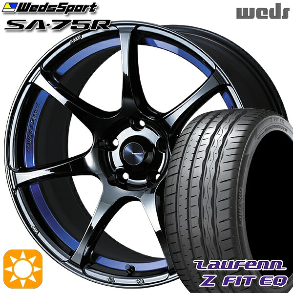【取付対象】アクセラ アテンザ 215/45R18 93Y XL ラウフェン Z FIT EQ LK03 Weds ウェッズスポーツ SA75R BLCII（ブルーライトクロームツー） 18インチ 7.5J 5H114.3 サマータイヤホイールセット